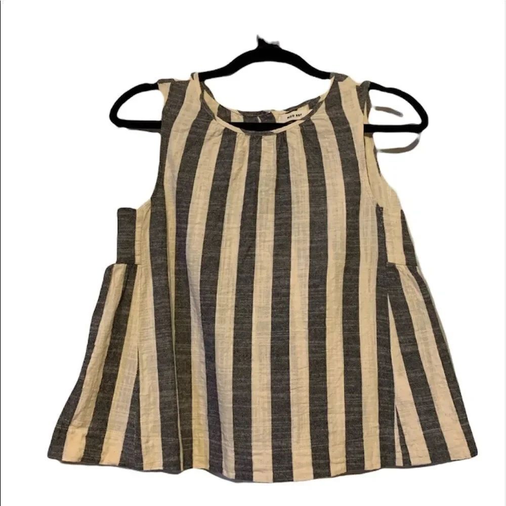✨Mod Ref Striped Sleeveless Button Down Tank✨ - Picture 4 of 8